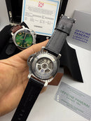 Panerai Luminor Marina 44 mm Aço Mostrador Preto - Pulseira Couro Croco