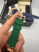 Vacheron Constantin Overseas Crono Aço/Rose 41mm, Mostrador Verde