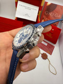 Omega Speedmaster Snoop 50 Anos 42mm Aço, Mostrador Branco, Puls. Nylon
