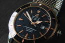 Breitling Superocean Aço 44mm Mostrador Preto Bisel Preto
