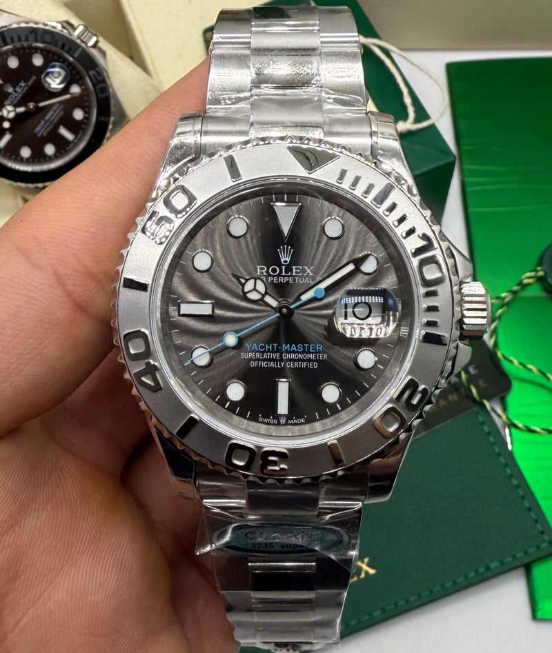 Rolex Yacht-Master 40  Oyster, 40 mm, Aço Oystersteel, Mostrador Ardósia - CLONE
