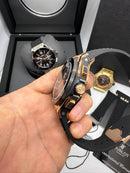 Hublot Big Bang 20th Anniversary King Aço/Rose 43mm, Mostrador Preto