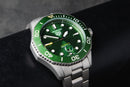 Tag Heuer Aquarecer 300, 43mm, Aço, Mostrador Verde, Bezel Verde