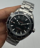 Omega Planet Ocean Co-Axial Master 45,5mm Aço Mostrador Preto Bezel Preto