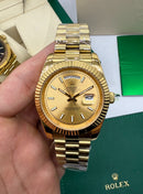 Rolex Day-Date Presidente 40mm Dourado Mostrador Dourado