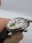 Vacheron Constantin Fases da Lua Turbilhão Aço 42mm, Mostrador Branco