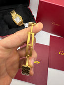 Cartier Panthère - Aço/Dourado - 23mm/29mm - Mostrador Branco