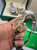 Rolex Daytona 40mm Aço/Dourado, Mostrador Dourado