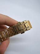 Audemars Piguet Royal Oak 41mm Dourado Mostrador Azul Bezel e Pulseira em aço