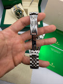 Rolex Date-Just 41/36/31mm Aço, Mostrador Preto, Luneta Canelada
