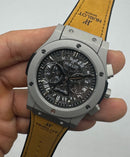 Hublot Vendome Classic Chrono 45mm Aço/OxSilver Mostrador Preto Esqueleto