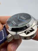 Panerai Luminor Marina 44mm Aço Mostrador Preto Pulseira Nylon