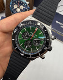 Breitling Super Chronomat Aço 44mm Pulseira Borracha