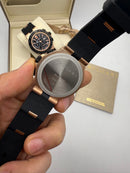 Bvlgari Aluminium Crono 41mm - Aço/Rose - Mostrador Branco