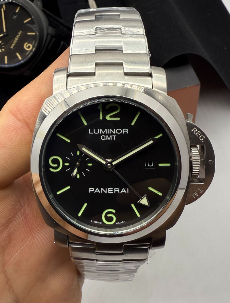 Panerai Luminor Marina GMT 44mm, Aço, Mostrador Azul - Pulseira Aço
