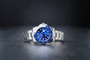 Rolex Submariner Date Smurf 40mm Aço Mostrador Azul Luneta Azul