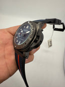 Panerai Luminor Submersible 44mm Aço/OxBlack LUNA ROSSA, Puls. Nylon