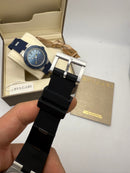 Bvlgari Alumium 41mm - Mostrador Preto Aluminio Pulseira Borracha
