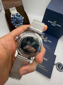 Breitling Superocean Aço 44mm Pulseira Aço Milanes