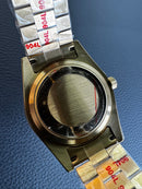 Rolex Day-Date Presidente 40mm Dourado Mostrador Cinza Luneta Canelada