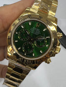 Rolex Cosmograph Daytona 40mm, Dourado, Mostrador Verde - CLONE