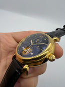 Vacheron Constantin Fases da Lua Turbilhão Aço/Dourado 42mm, Mostrador Preto
