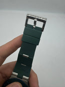Bvlgari Alumium 40mm - Mostrador Cinza Aluminio Pulseira Borracha Verde