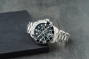 Tag Heuer Aquarecer Aço 43mm, Mostrador Preto, Bezel Preto