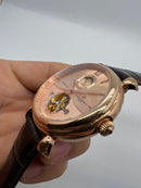 Vacheron Constantin Fases da Lua Turbilhão Aço/Rose 42mm, Mostrador Rose