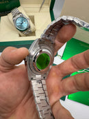 Rolex Day-Date Presidente 40mm Aço Mostrador Azul