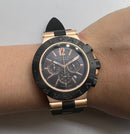 Bvlgari Aluminium Titanium Crono 44mm - Rose - Mostrador Preto