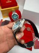 Omega Aquaterra 41,5mm Aço, Pulseira Borracha