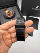 Hublot Classic Fusion 45mm Aço/OxBlack, Mostrador Preto