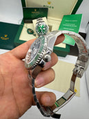 Rolex Submariner Date StarBucks 41mm Aço Mostrador Preto Luneta Verde