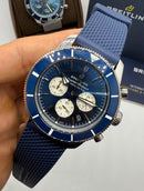 Breitling Superocean Crono Aço 44mm Pulseira Borracha