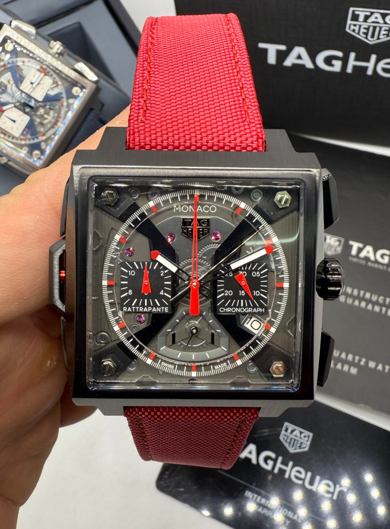 TAG Heuer Monaco Split-Seconds Chronograph 44mm, Mostrador Cinza