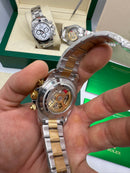 Rolex Daytona 40mm Aço/Dourado, Mostrador Dourado