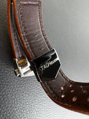 Tag Heuer Carrera Aço 43mm, Mostrador Preto, Puls. Couro