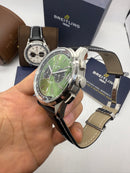 Breitling Premier Aço  Chrono 42mm Pulseira Couro