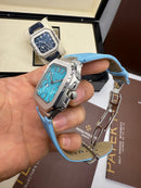 Patek Philippe Cubitus, Aço Fases da Lua 42mm, Mostrador TIFFANY, Pulseira Nylon