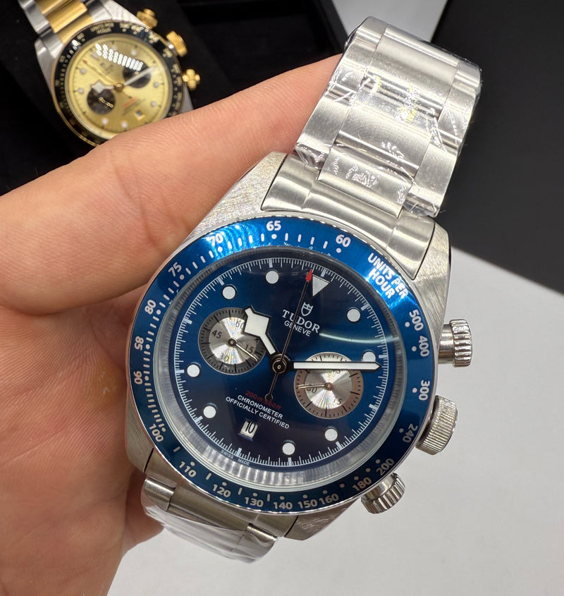 Tudor Black Bay Chrono Aço 41mm, Mostrador Azul - Oyster