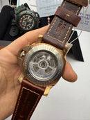 Panerai Submersible 47mm Aço/Rose Mostrador Marrom Luneta Marrom