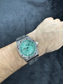 Audemars Piguet Royal Oak 41mm Aço Mostrador Preto Bezel Aço Pulseira Aço