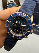Breitling Superocean Crono Aço 44mm Pulseira Borracha