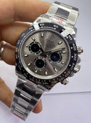 Rolex Daytona Oystersteel 40mm - Mostrador Cinza - CLONE