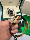 Rolex Yacht-Master 42mm Oysterflex - Aço/Dourado - CLONE