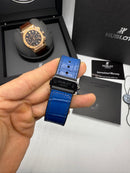 Hublot Vendome Classic Chrono 45mm Aço/OxBlue Mostrador Azul