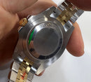 Rolex GMT Master II 40mm, Aço/Ouro, Bruce Wayne, Pulseira Jubilee - CLONE