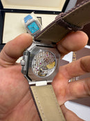Patek Philippe Cubitus, Aço Fases da Lua 42mm, Mostrador Cinza, Pulseira Nylon