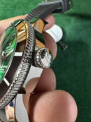 Breitling Superocean Aço 44mm Mostrador Verde Bisel Preto Pulseira Borracha